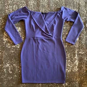 Missguided Bardot fold over wrap dress